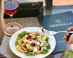 Scenic rooftop outdoor seating at Aristella evening hangout cafe Dehradun