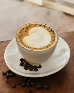 Freshly brewed espresso and cappuccino at Aristella Cafe In Rajpur Road Dehradun
